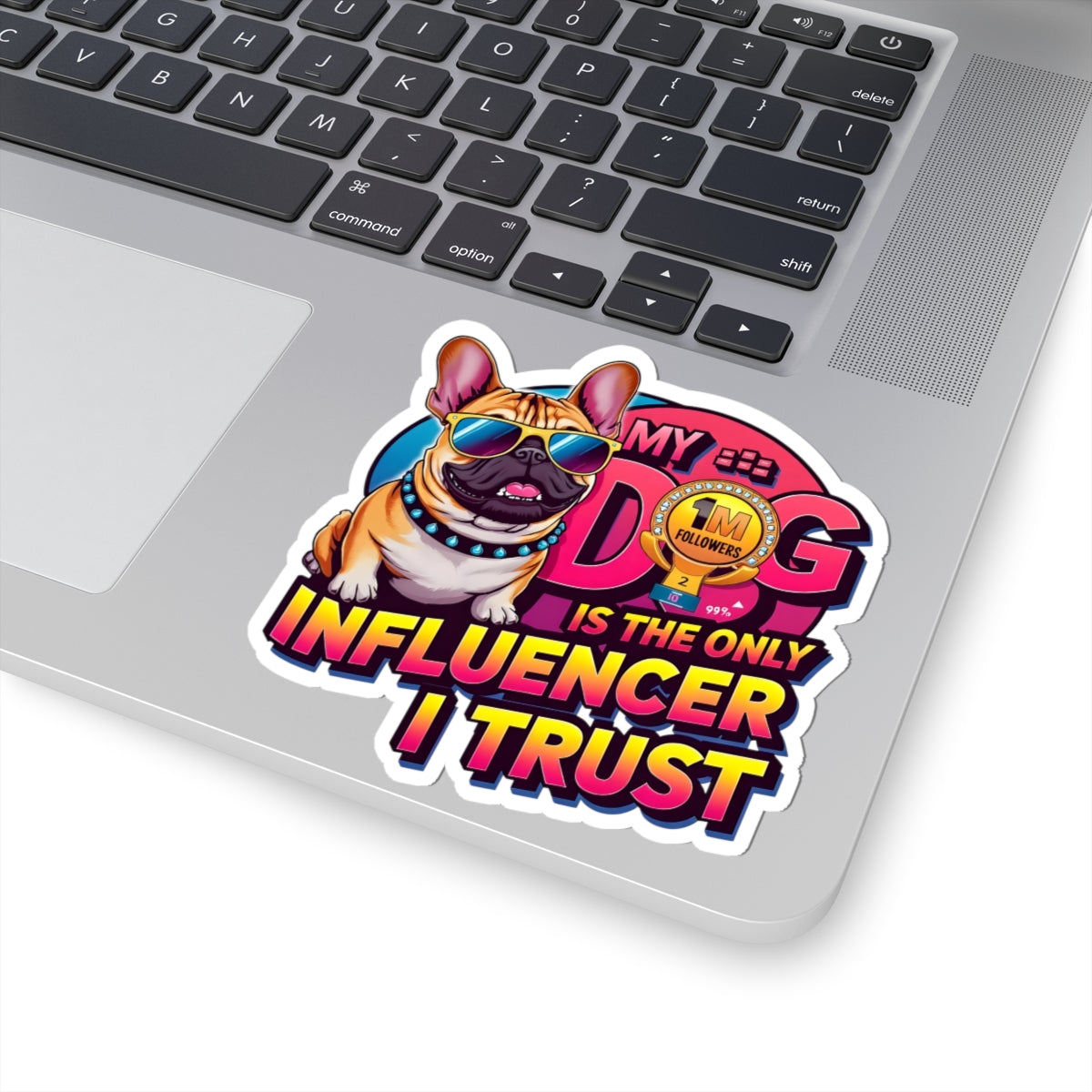 Dog Influencer Kiss-Cut Stickers, Pet Lover Decor, Funny Dog Stickers, Laptop Stickers, Gift for Dog Owners