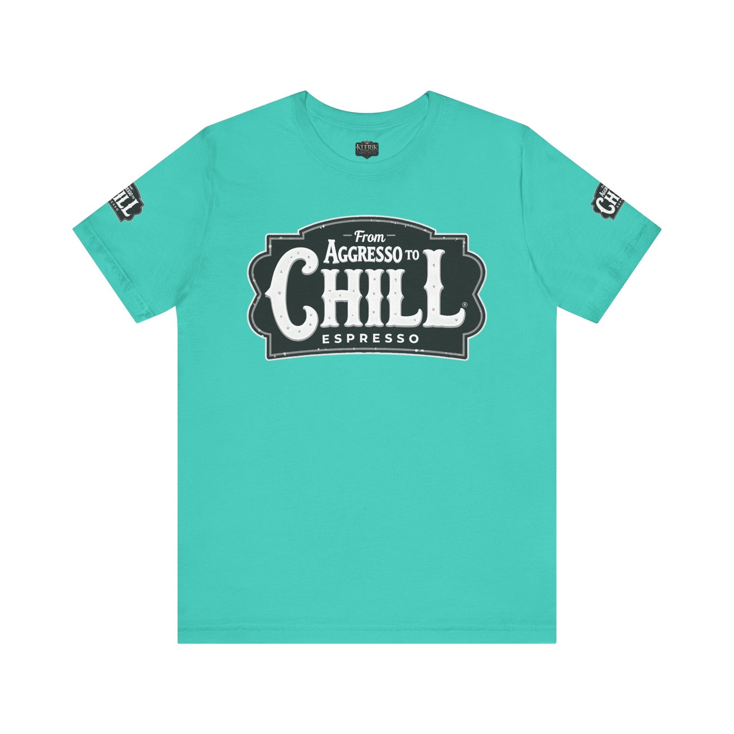 From Aggresso to Chill Espresso Unisex Tee, Relaxed Fit T-Shirt, Coffee Lover Gift, Casual Wear