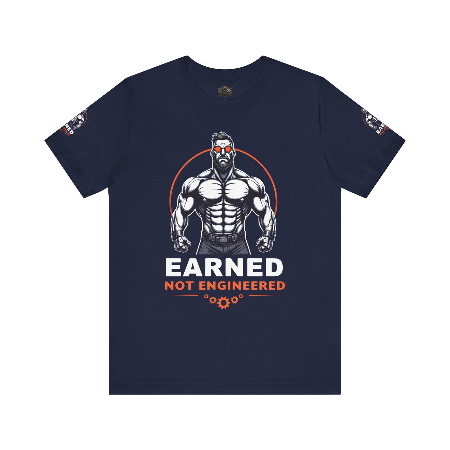 EARNED NOT ENGINEERED - Breathe Lift Repeat, Gym Shirt, Workout Apparel, Motivational T-Shirt, Fitness Gift, Casual Wear