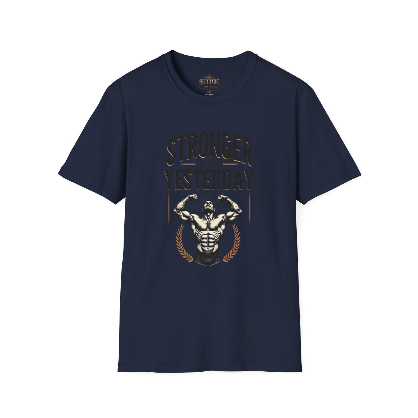 Stronger Than Yesterday Unisex Softstyle T-Shirt | Motivational Gym Tee, Fitness Gift, Workout Apparel, Inspirational Shirt, Casual Wear