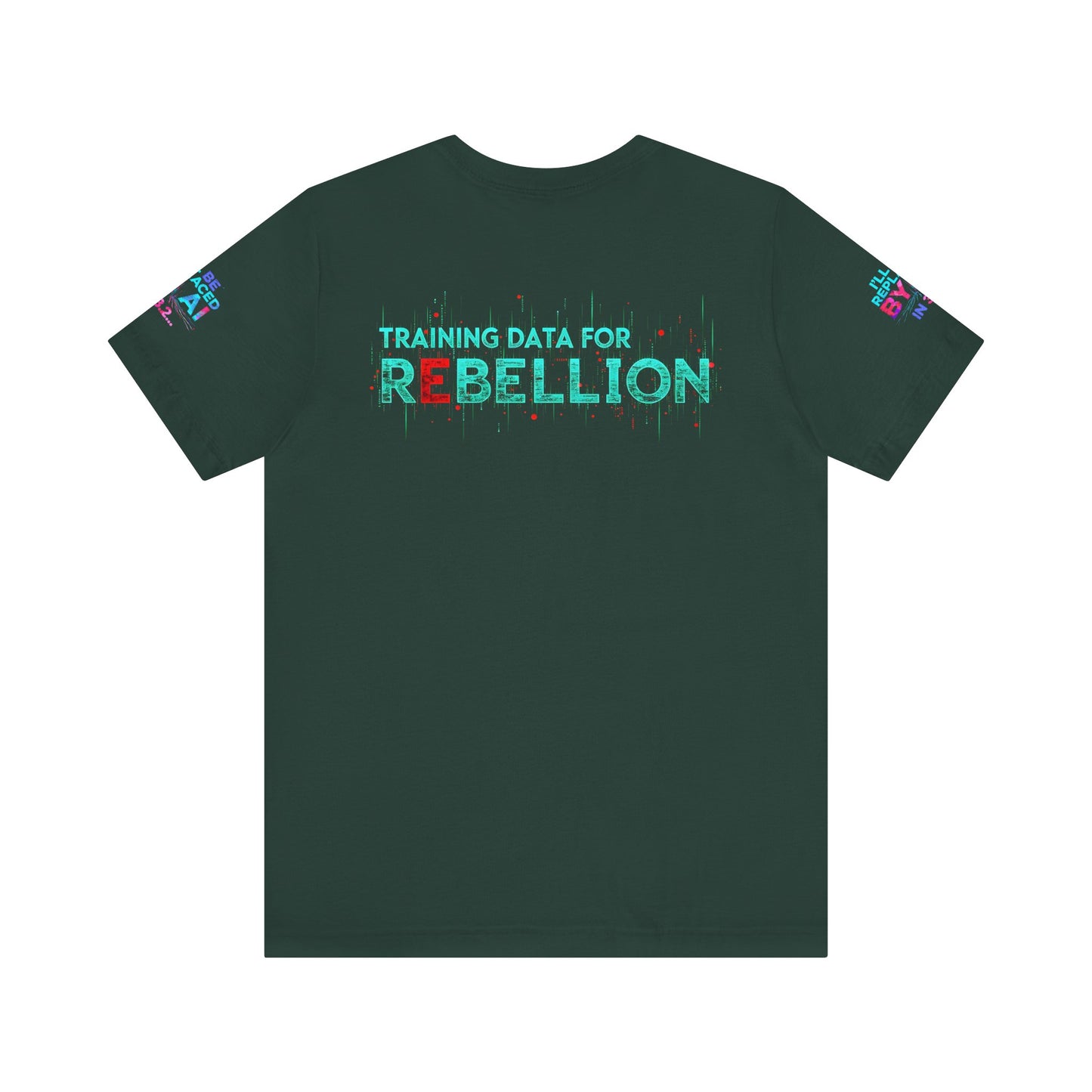 AI Rebellion Graphic Tee | Unisex Short Sleeve Shirt, Tech Humor T-shirt, Gift for AI Enthusiasts, Geek Fashion, Statement Clothing