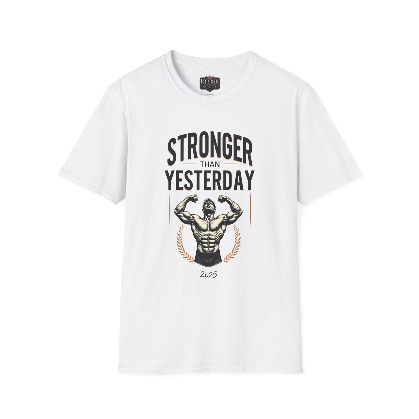 Stronger Than Yesterday Unisex Softstyle T-Shirt | Motivational Gym Tee, Fitness Gift, Workout Apparel, Inspirational Shirt, Casual Wear