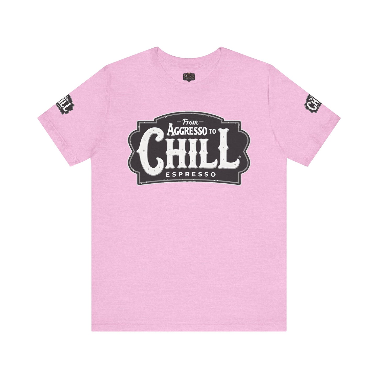 From Aggresso to Chill Espresso Unisex Tee, Relaxed Fit T-Shirt, Coffee Lover Gift, Casual Wear