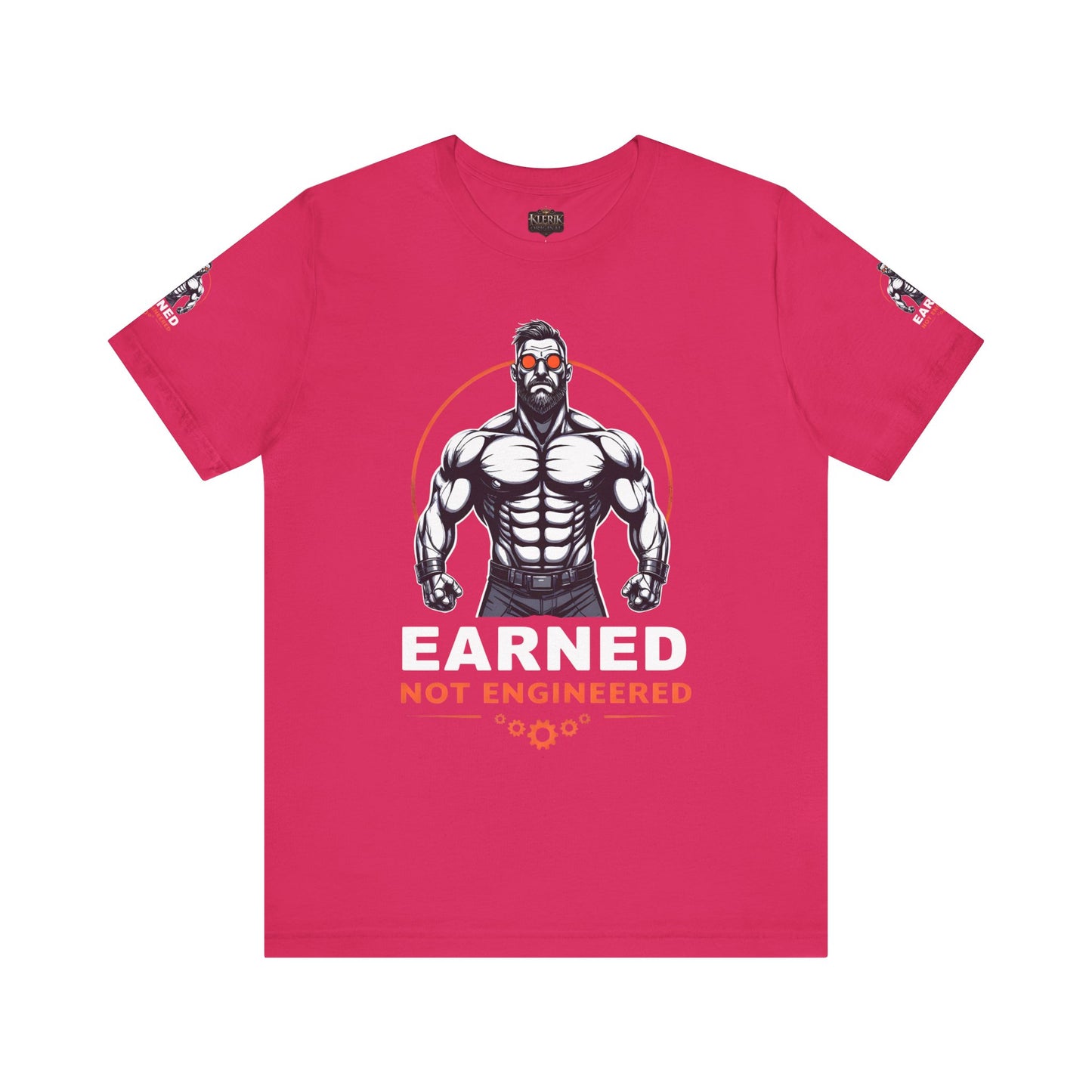 EARNED NOT ENGINEERED - Breathe Lift Repeat, Gym Shirt, Workout Apparel, Motivational T-Shirt, Fitness Gift, Casual Wear