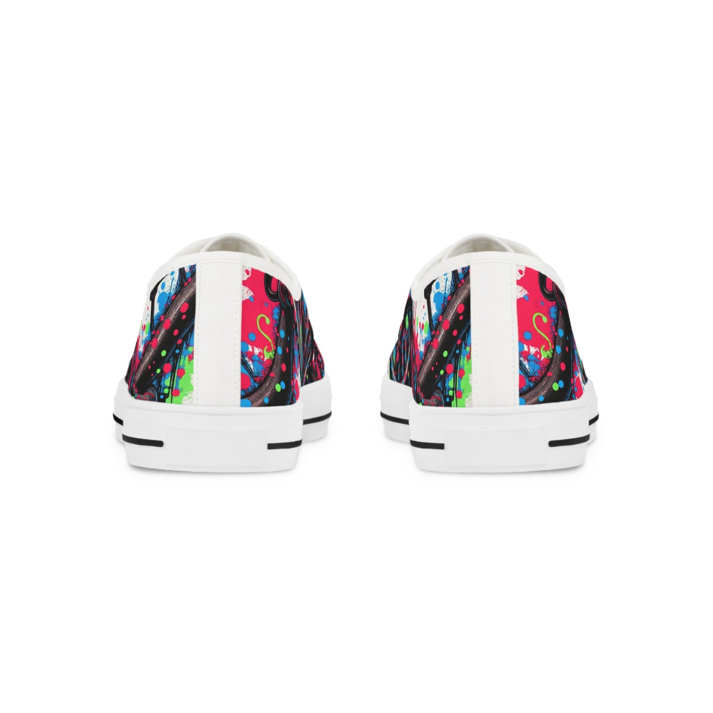 Colorful Artistic Low Top Sneakers for Men | Trendy Casual Shoes, Unique Footwear, Gift for Him, Stylish Sneakers, Comfortable Everyday Wear