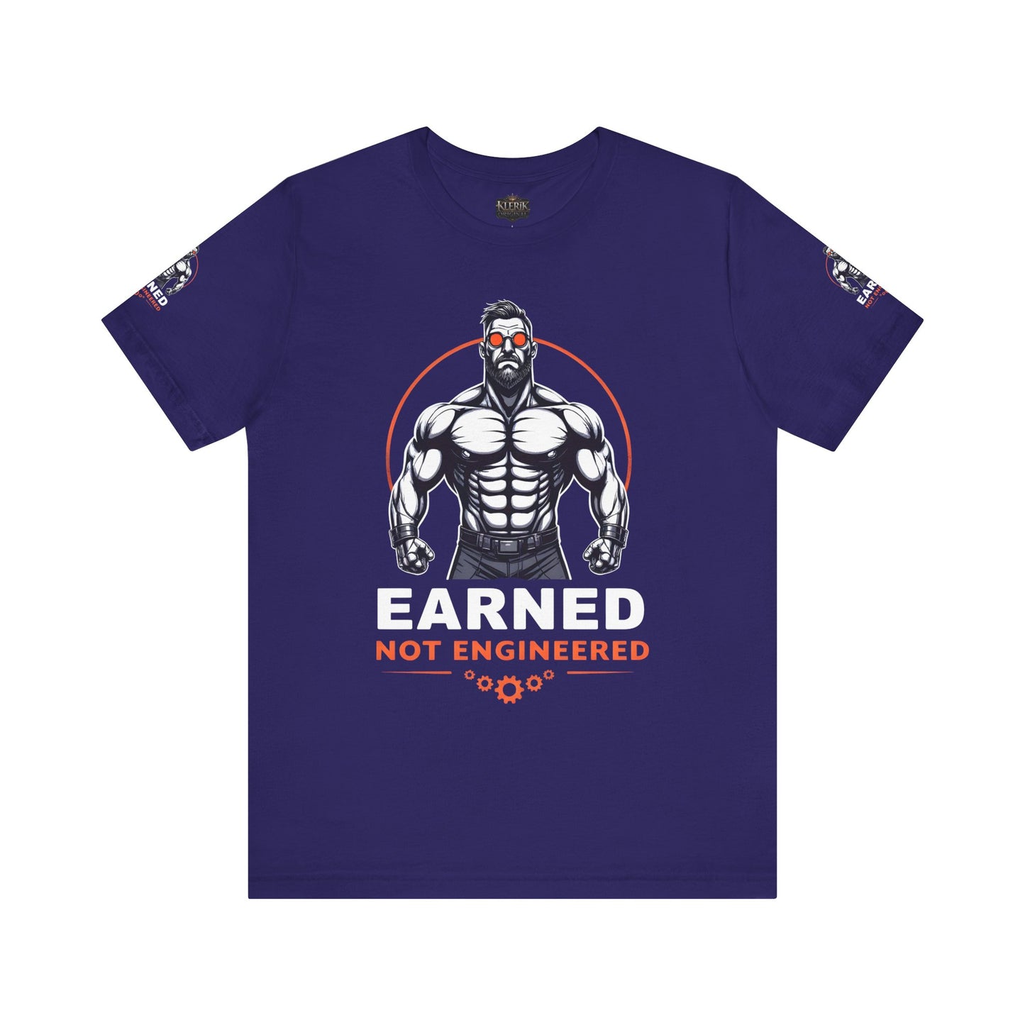 EARNED NOT ENGINEERED - Breathe Lift Repeat, Gym Shirt, Workout Apparel, Motivational T-Shirt, Fitness Gift, Casual Wear