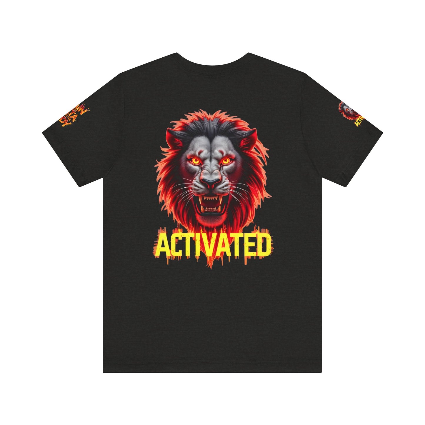 Fierce Lion Graphic Tee, Pain is Just Data Leaving the Body Shirt, Motivational Apparel, Unisex T-Shirt, Gift for Him/Her
