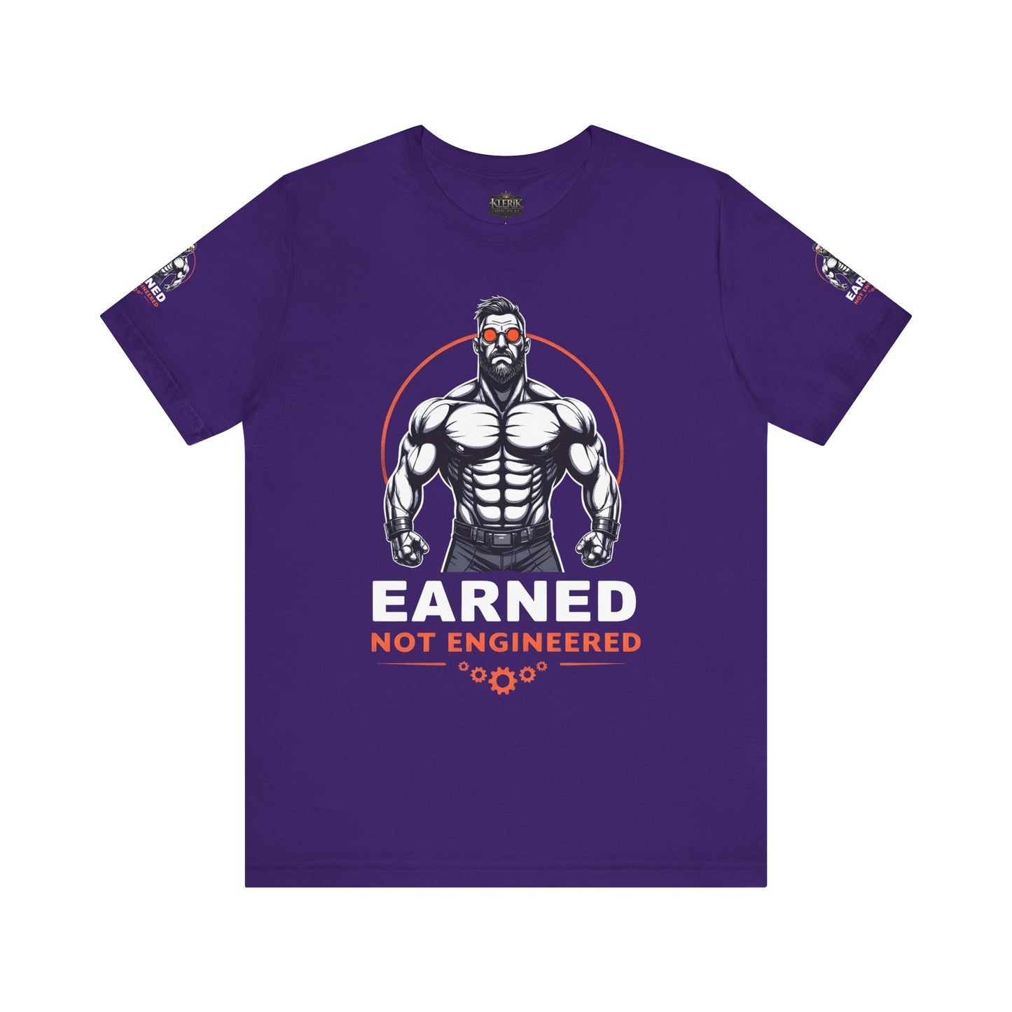 EARNED NOT ENGINEERED - Breathe Lift Repeat, Gym Shirt, Workout Apparel, Motivational T-Shirt, Fitness Gift, Casual Wear