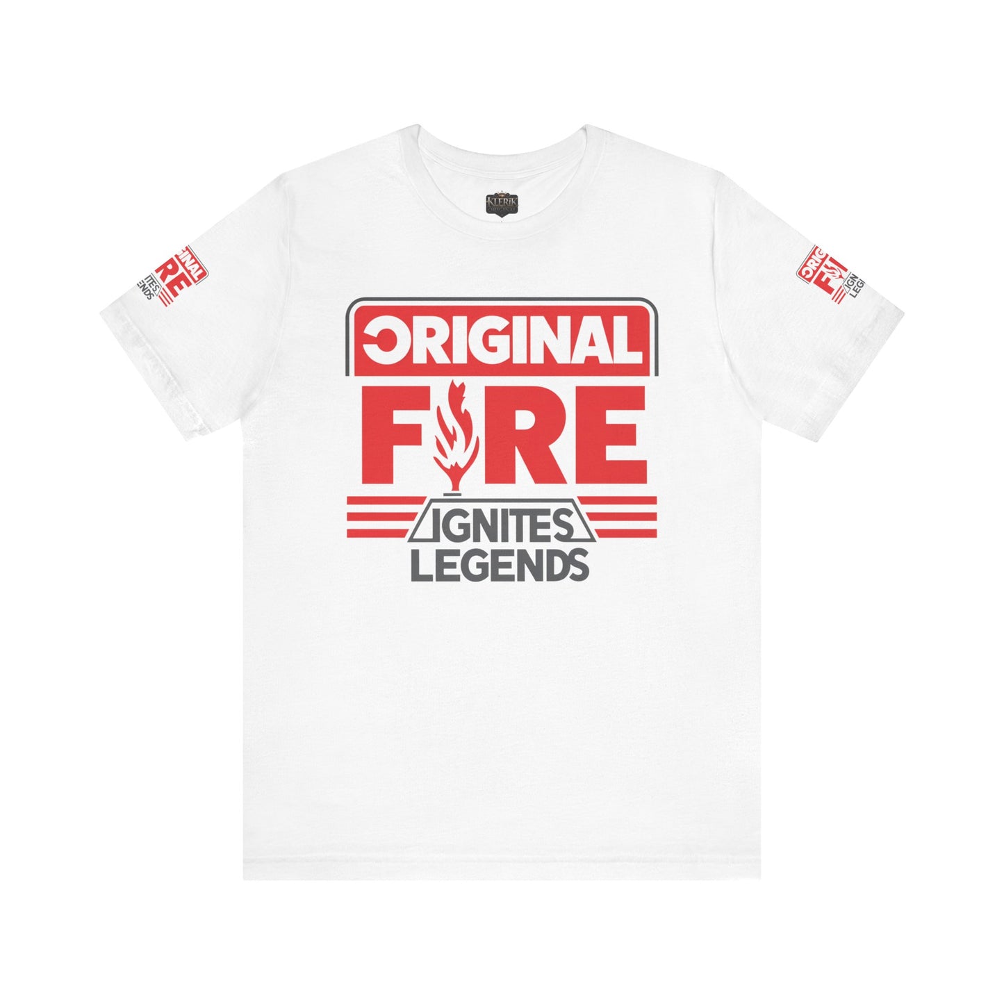 Men's Fire-Themed Graphic Tee, Original Fire Ignites Legends