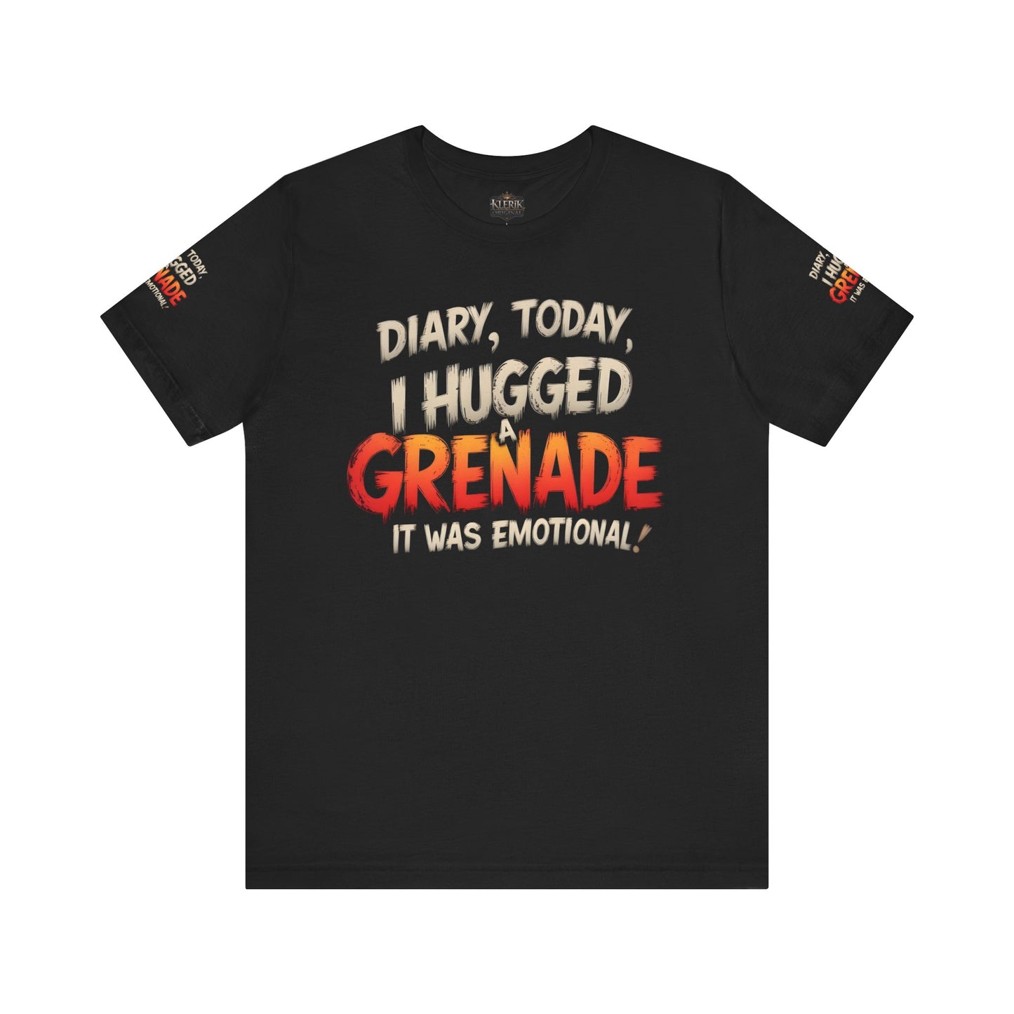 Emotional Grenade Tee, Funny Graphic T-Shirt, Unisex Humor Shirt, Casual Wear, Gift for Friends, Mood Apparel
