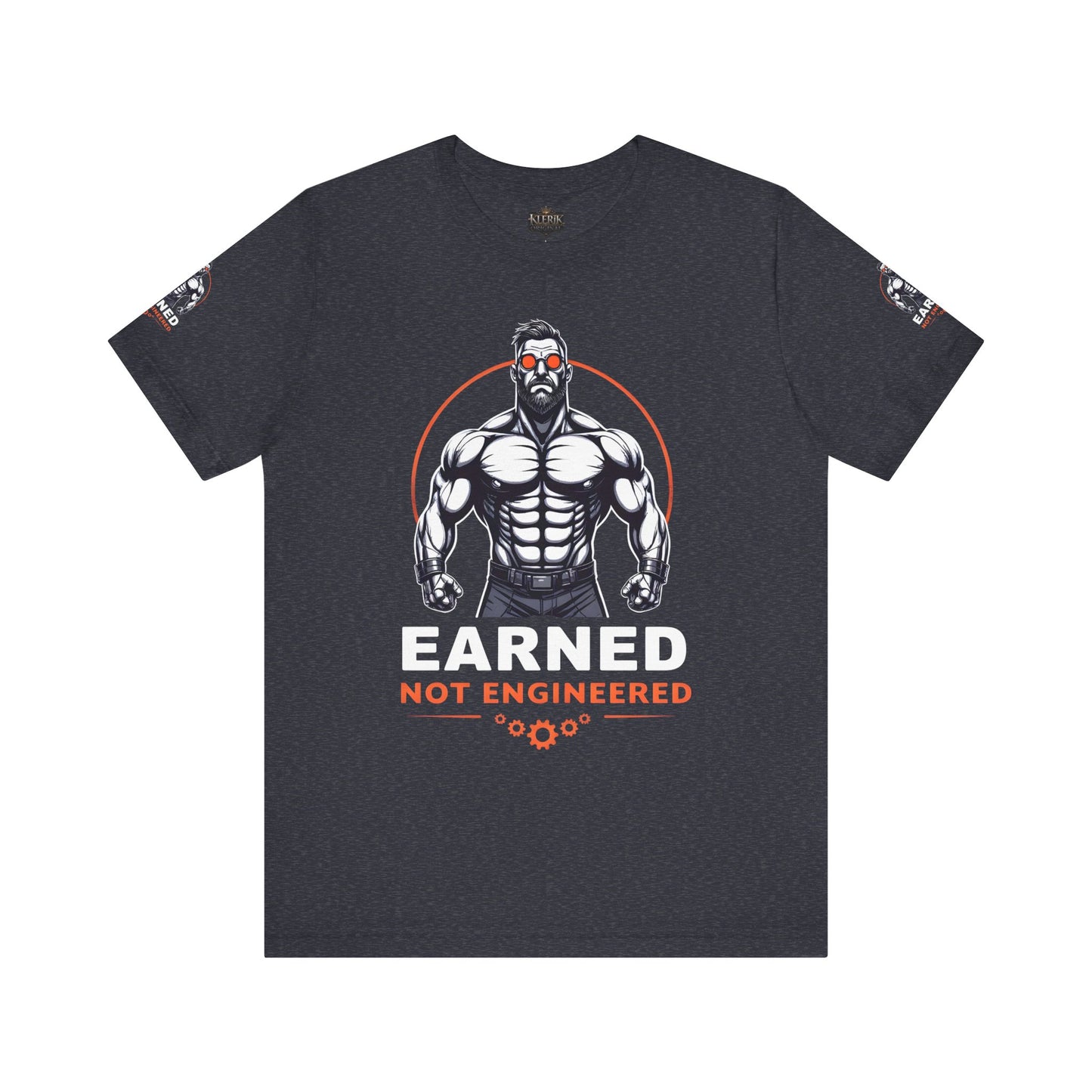 EARNED NOT ENGINEERED - Breathe Lift Repeat, Gym Shirt, Workout Apparel, Motivational T-Shirt, Fitness Gift, Casual Wear