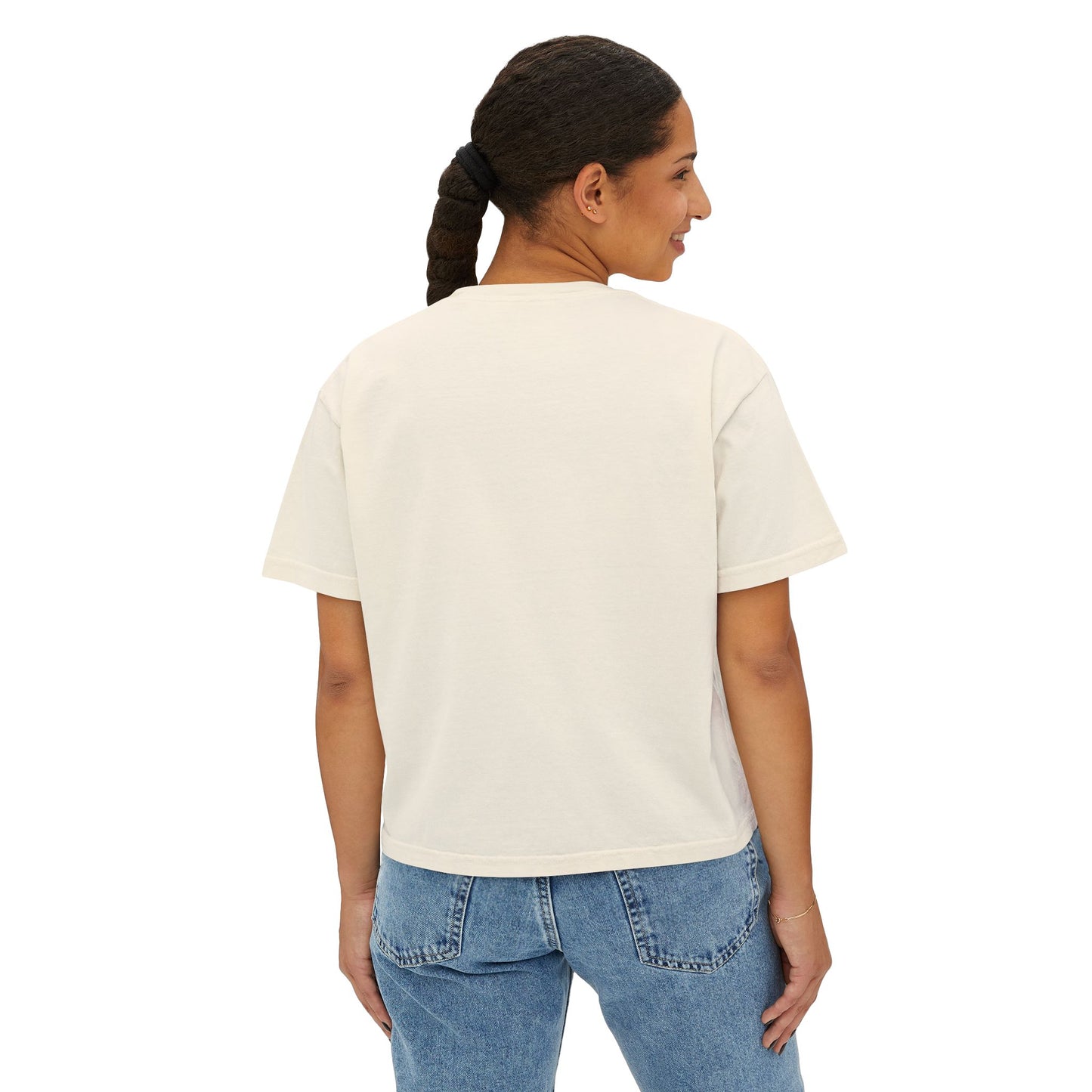 Fitness-Inspired Women's Boxy Tee - My Warm Up Is Longer Than Your Relationship