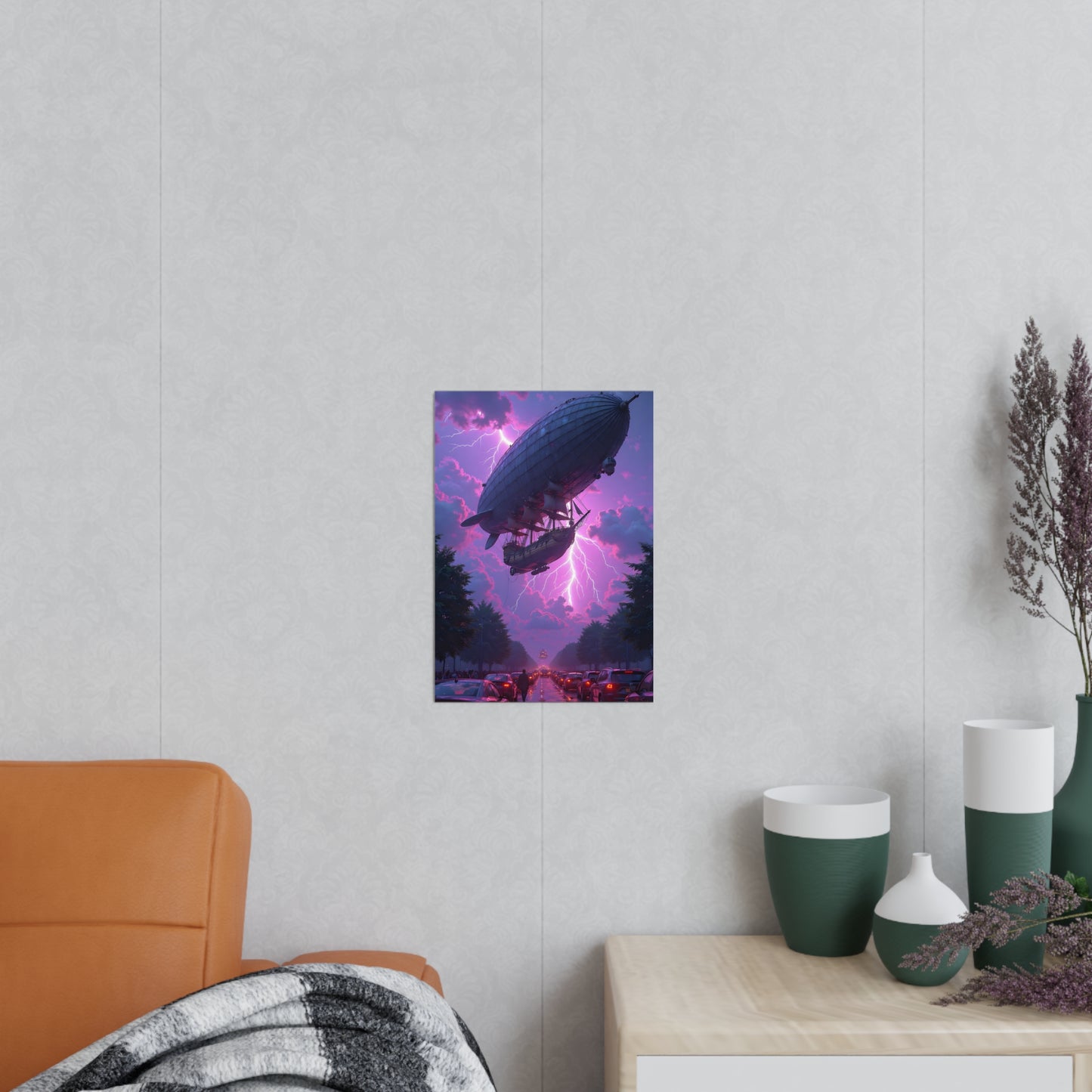 Dreamy Steampunk Airship Poster - Captivating Wall Art for Home Decor