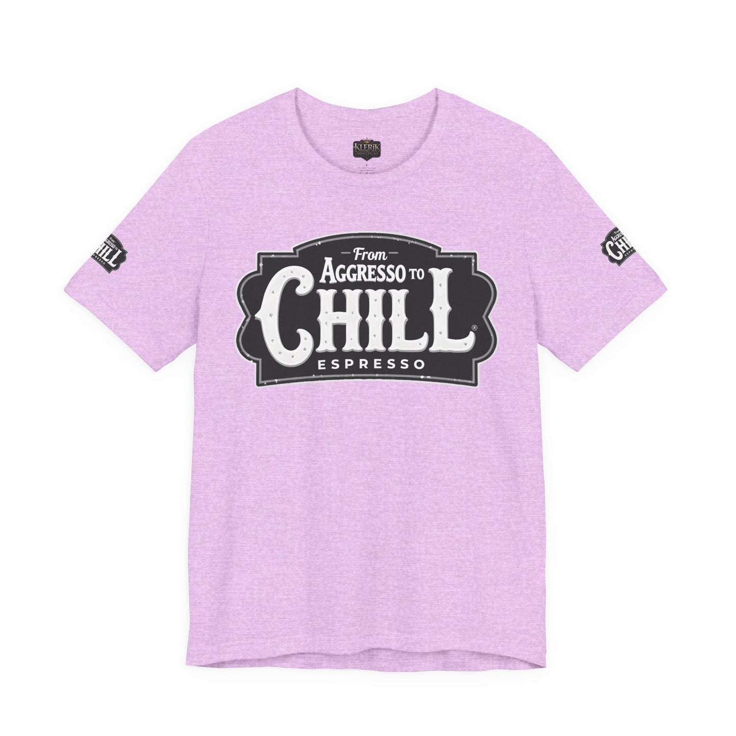 From Aggresso to Chill Espresso Unisex Tee, Relaxed Fit T-Shirt, Coffee Lover Gift, Casual Wear
