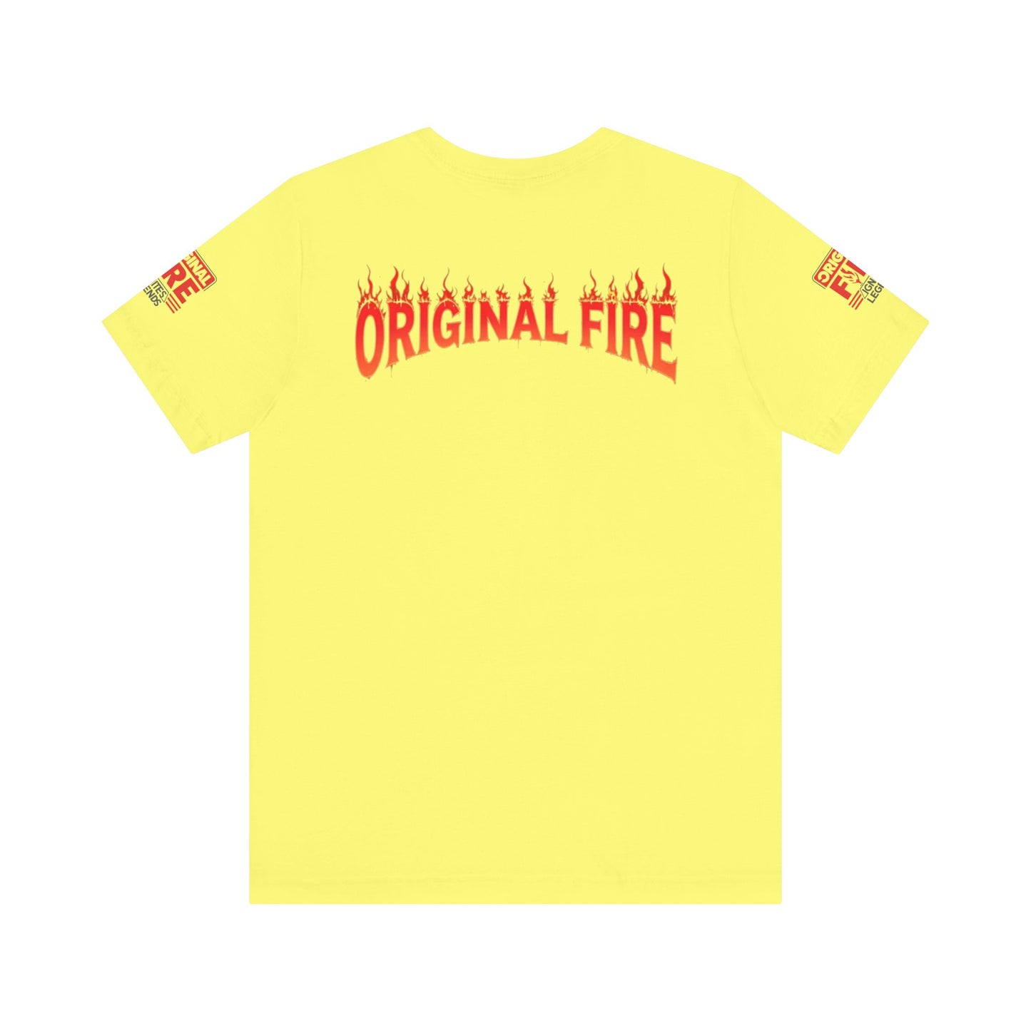 Men's Fire-Themed Graphic Tee, Original Fire Ignites Legends