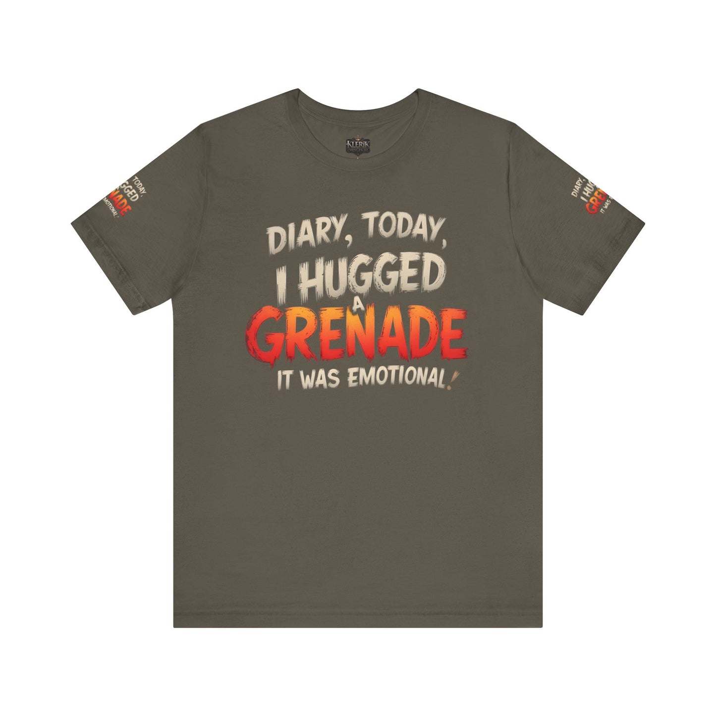 Emotional Grenade Tee, Funny Graphic T-Shirt, Unisex Humor Shirt, Casual Wear, Gift for Friends, Mood Apparel