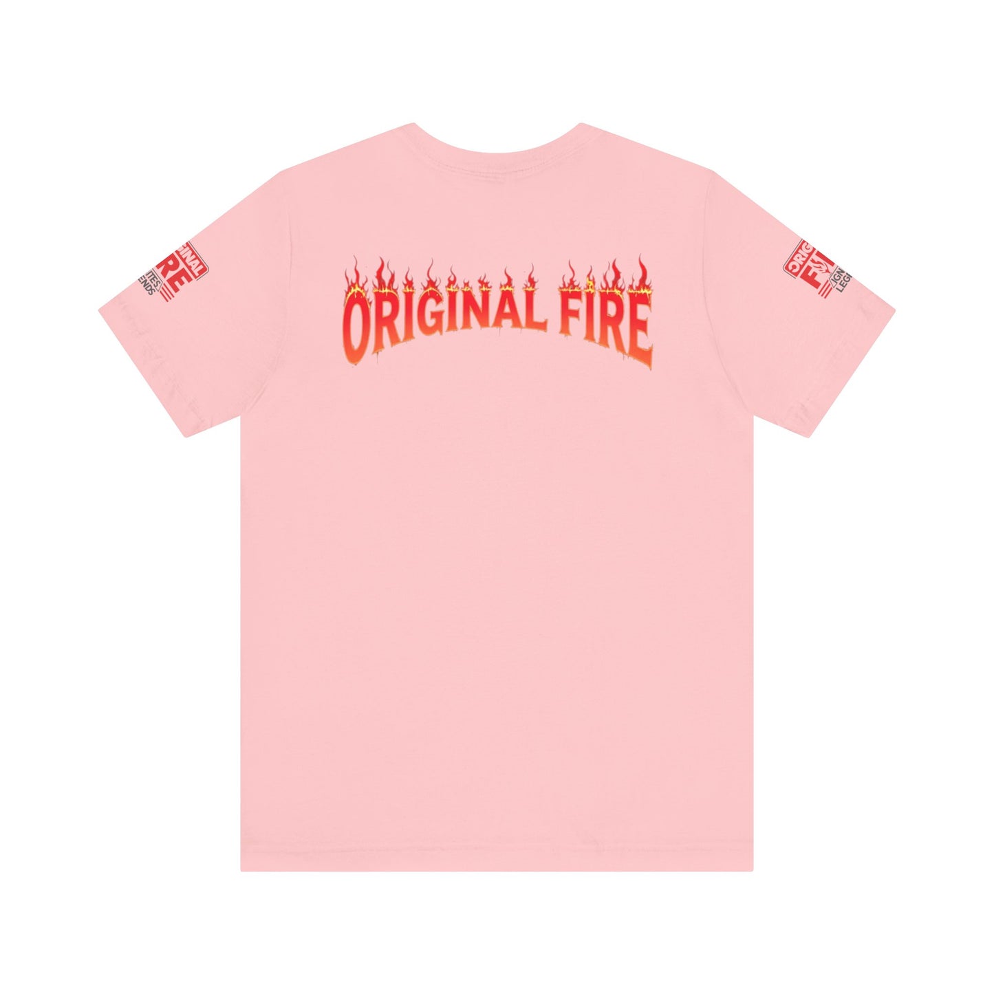 Men's Fire-Themed Graphic Tee, Original Fire Ignites Legends