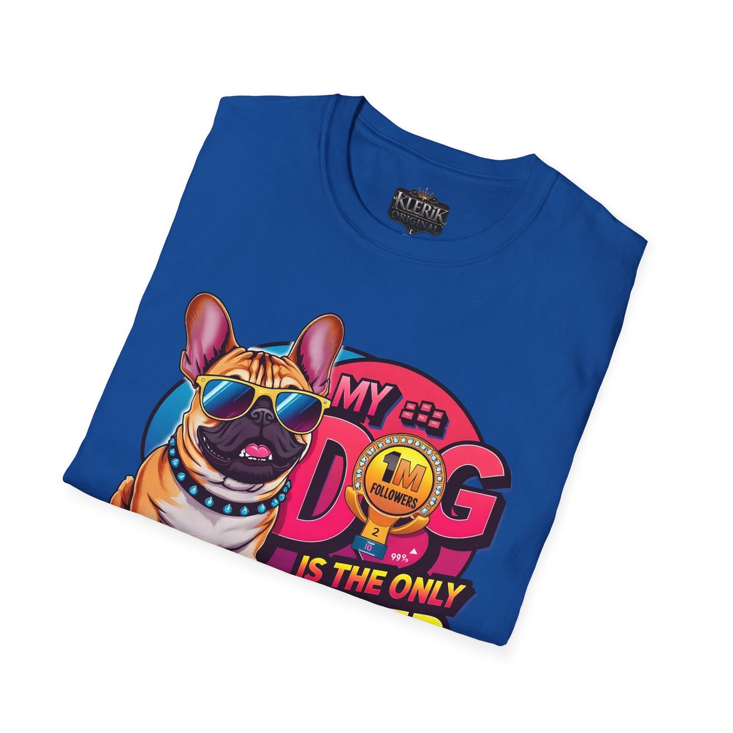 Funny Dog Influencer Unisex T-Shirt, Pet Lover Gift, Dog Mom Tee, Quirky Graphic Tee, Birthday Gift for Dog Owners
