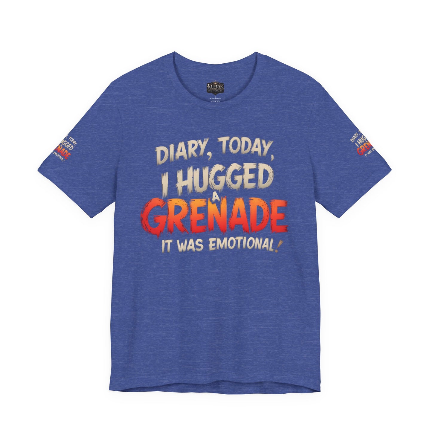 Emotional Grenade Tee, Funny Graphic T-Shirt, Unisex Humor Shirt, Casual Wear, Gift for Friends, Mood Apparel
