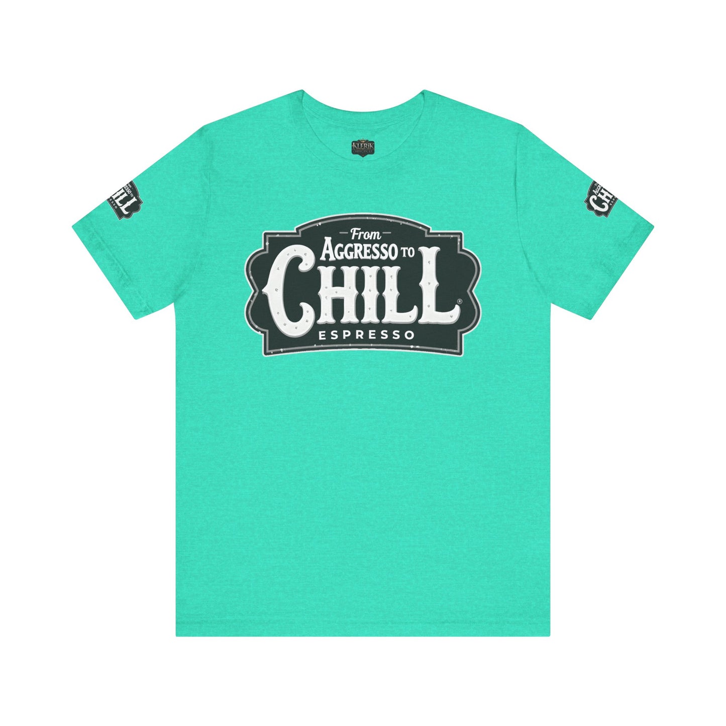 From Aggresso to Chill Espresso Unisex Tee, Relaxed Fit T-Shirt, Coffee Lover Gift, Casual Wear