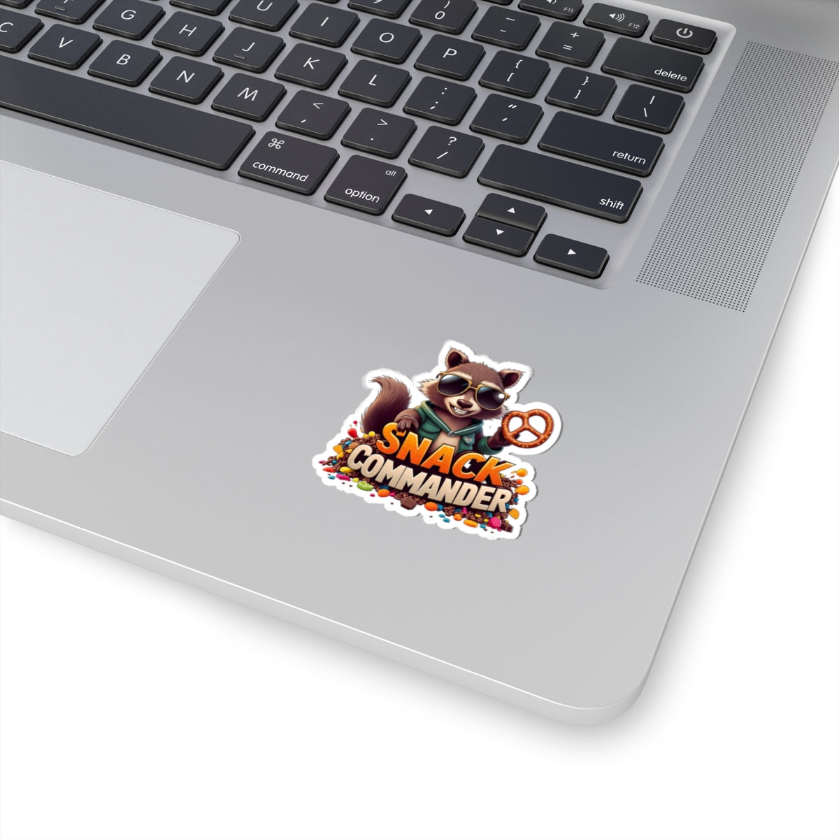 SNACK COMMANDER Kiss-Cut Sticker – Fun, Bold Vinyl Design for Laptops, Journals & More | Glossy, Durable, Gift-Read