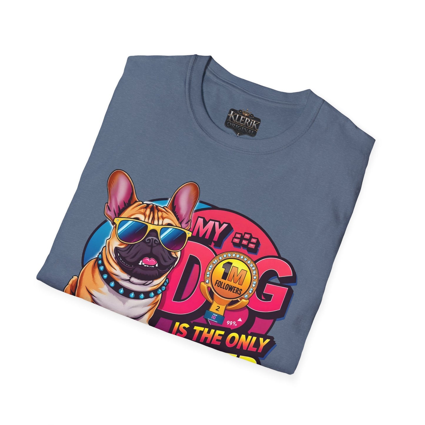 Funny Dog Influencer Unisex T-Shirt, Pet Lover Gift, Dog Mom Tee, Quirky Graphic Tee, Birthday Gift for Dog Owners