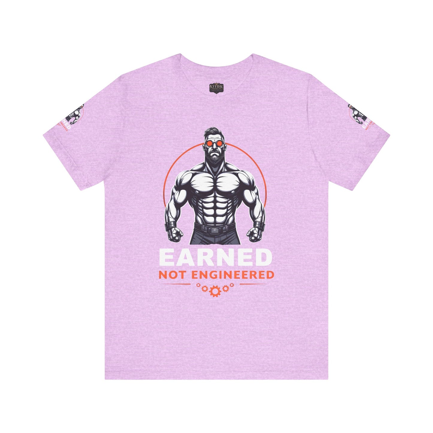 EARNED NOT ENGINEERED - Breathe Lift Repeat, Gym Shirt, Workout Apparel, Motivational T-Shirt, Fitness Gift, Casual Wear
