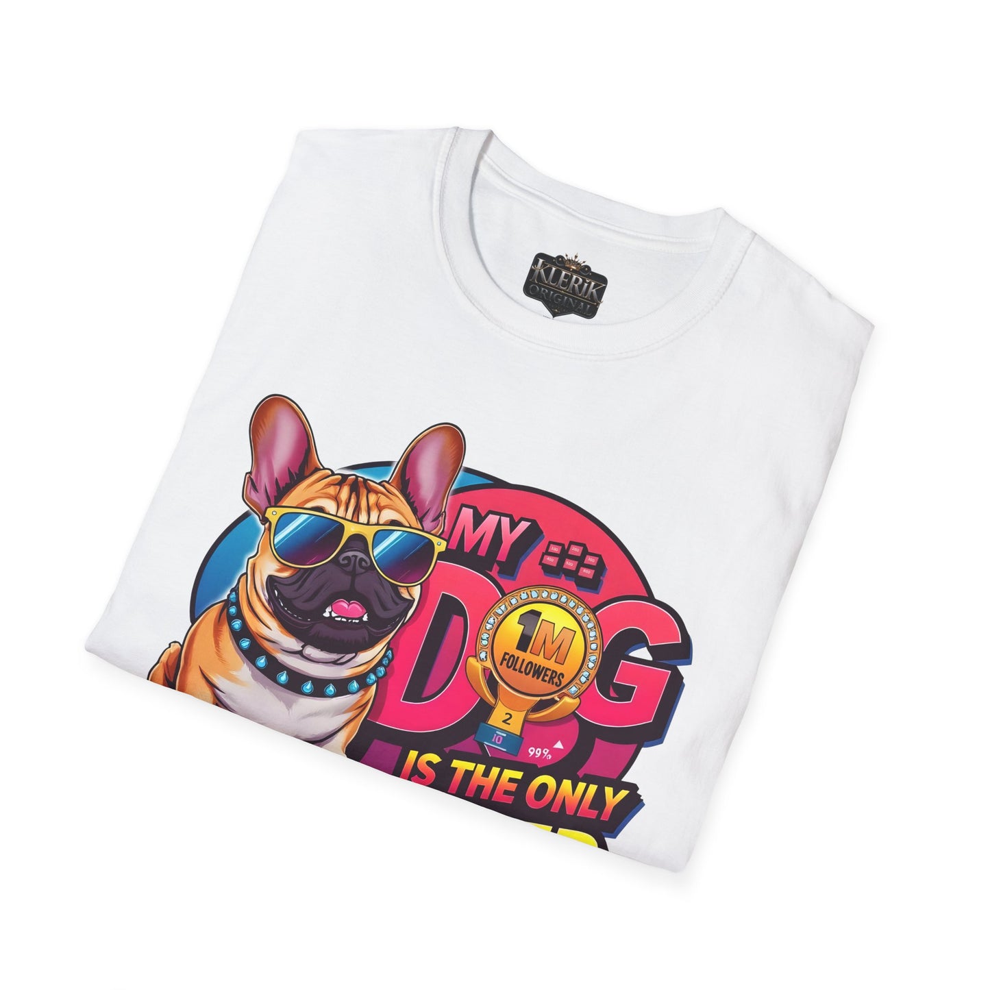 Funny Dog Influencer Unisex T-Shirt, Pet Lover Gift, Dog Mom Tee, Quirky Graphic Tee, Birthday Gift for Dog Owners