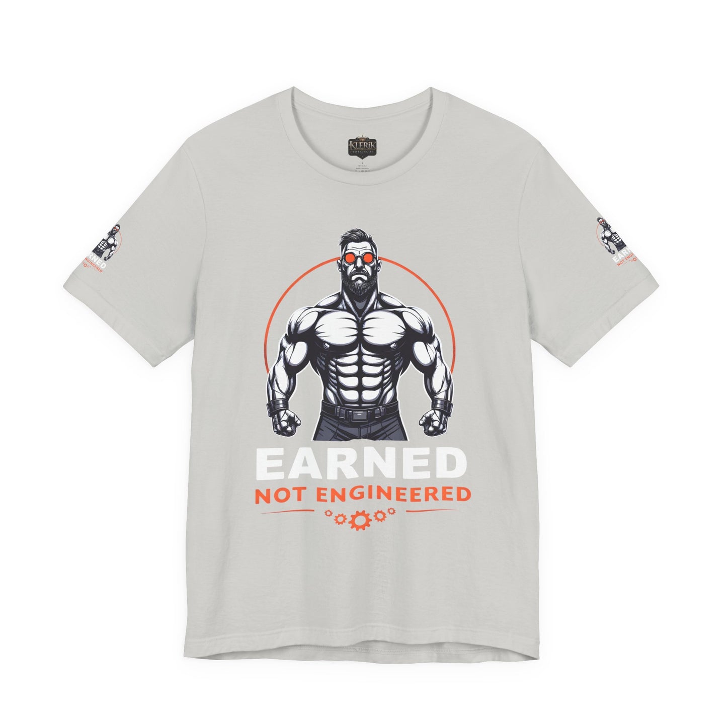 EARNED NOT ENGINEERED - Breathe Lift Repeat, Gym Shirt, Workout Apparel, Motivational T-Shirt, Fitness Gift, Casual Wear