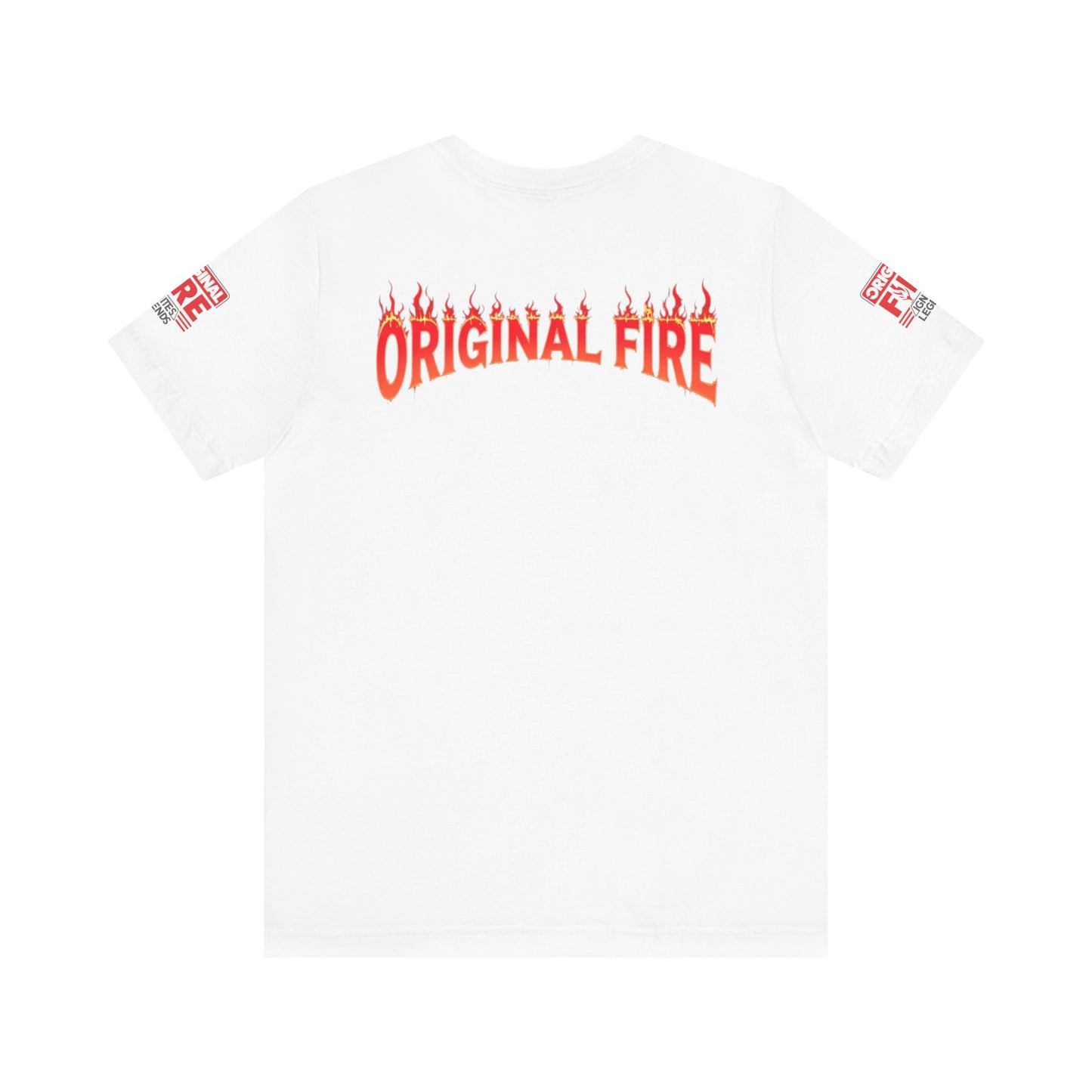 Men's Fire-Themed Graphic Tee, Original Fire Ignites Legends