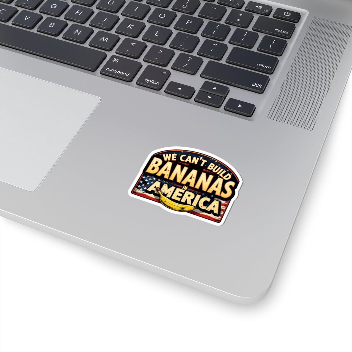 Kiss-Cut Stickers, American Pride Sticker, Banana Humor Decal, Fun Laptop Stickers, Independence Day Gift, Quirky Wall Art
