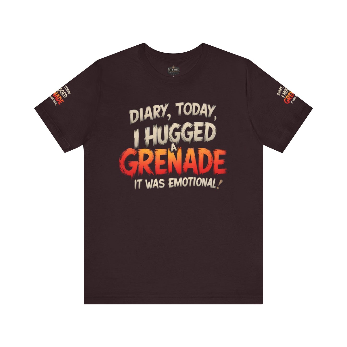 Emotional Grenade Tee, Funny Graphic T-Shirt, Unisex Humor Shirt, Casual Wear, Gift for Friends, Mood Apparel