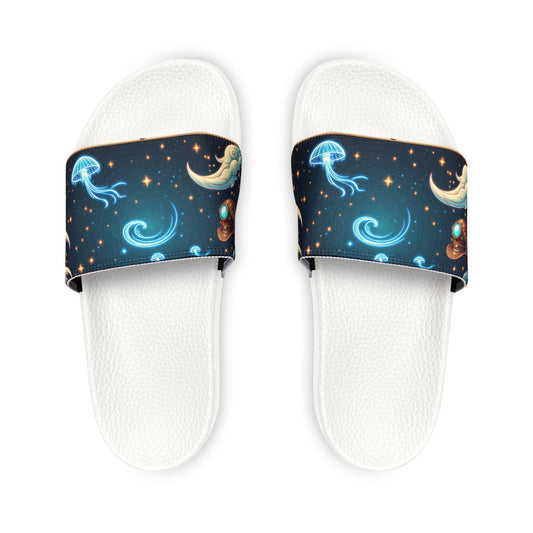 Cosmic-Themed Men's Sandals - Slip-On Comfort, Summer Footwear, Beach Sandals, Casual Summer Style, Starry Night Vibe, Ideal for [...]