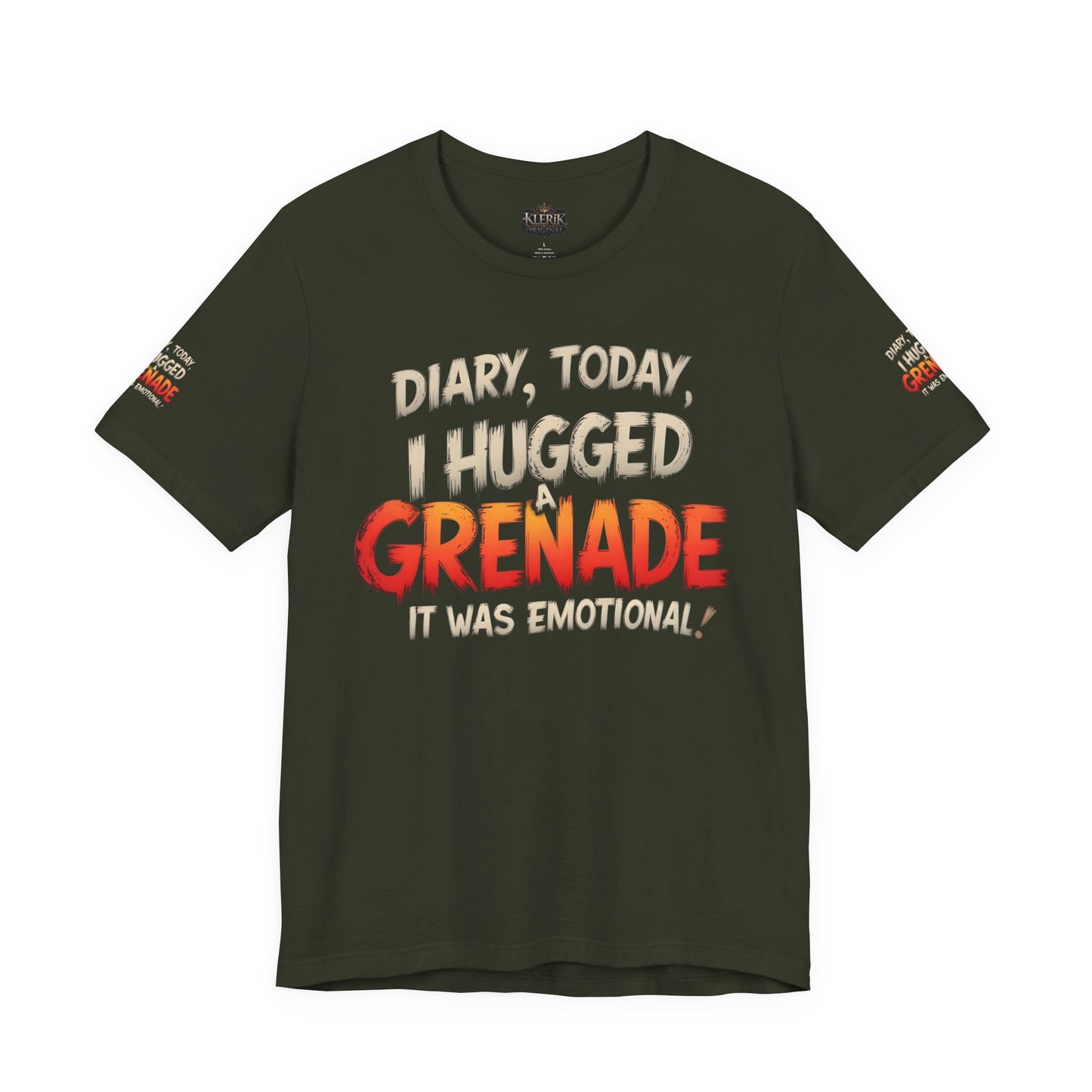 Emotional Grenade Tee, Funny Graphic T-Shirt, Unisex Humor Shirt, Casual Wear, Gift for Friends, Mood Apparel