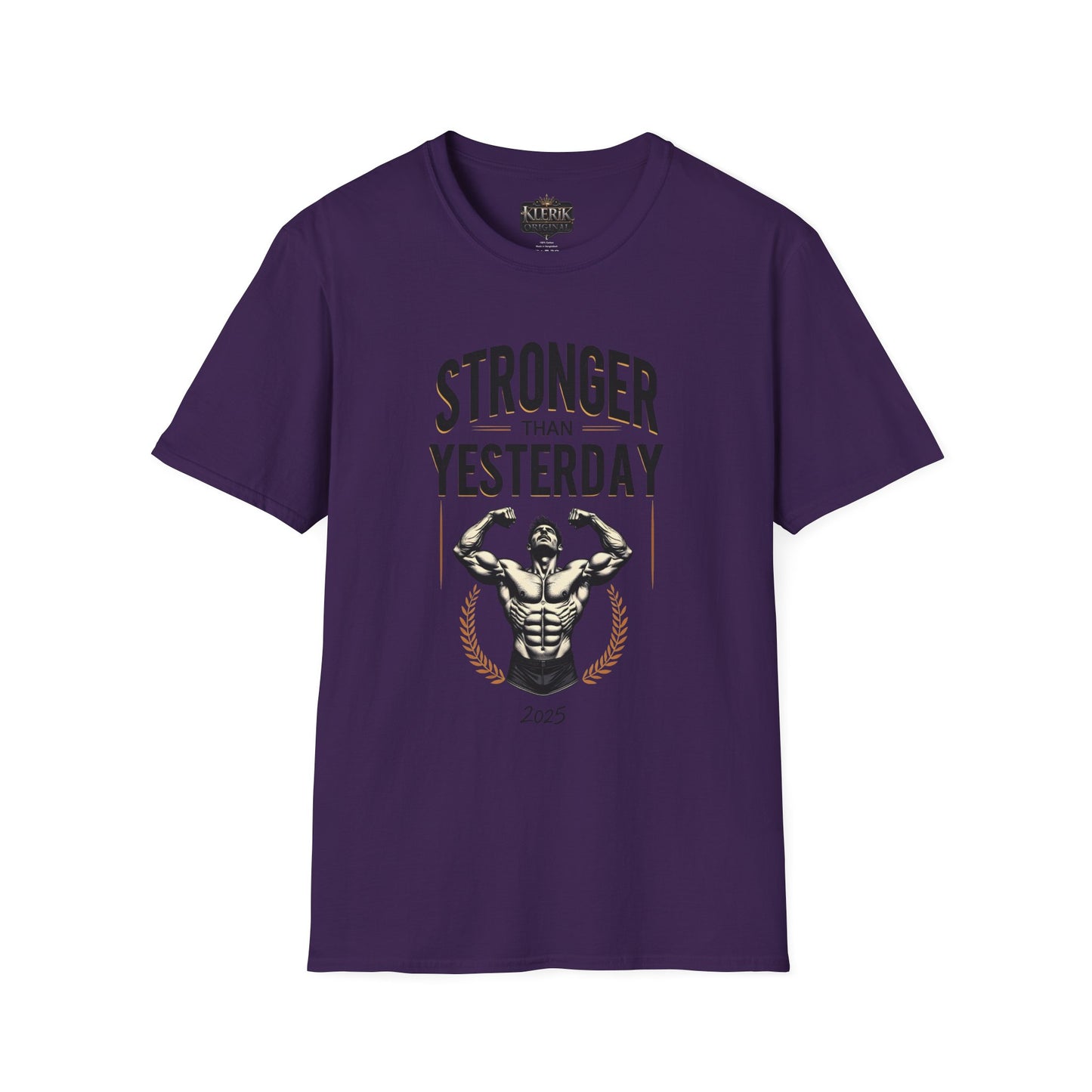 Stronger Than Yesterday Unisex Softstyle T-Shirt | Motivational Gym Tee, Fitness Gift, Workout Apparel, Inspirational Shirt, Casual Wear