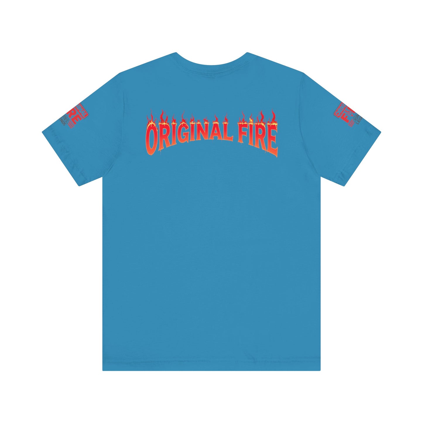 Men's Fire-Themed Graphic Tee, Original Fire Ignites Legends