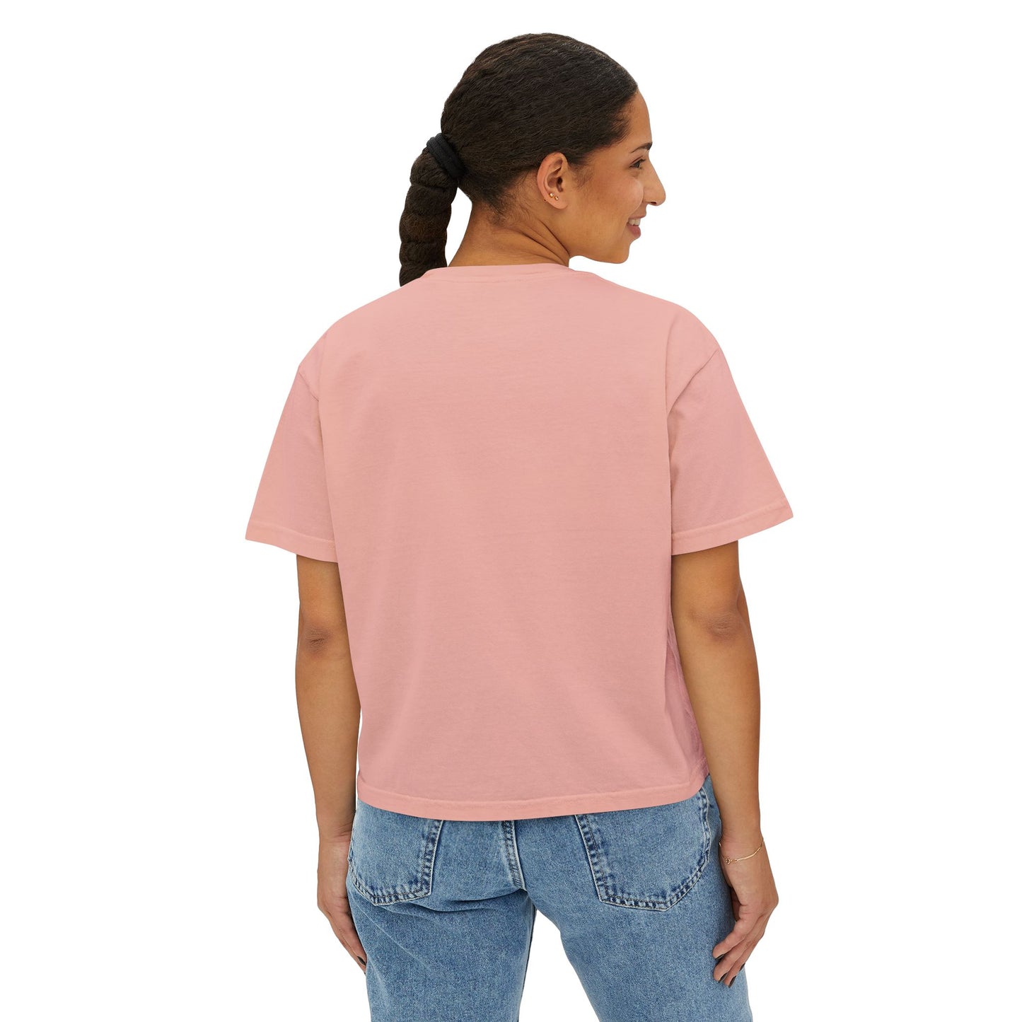 Fitness-Inspired Women's Boxy Tee - My Warm Up Is Longer Than Your Relationship