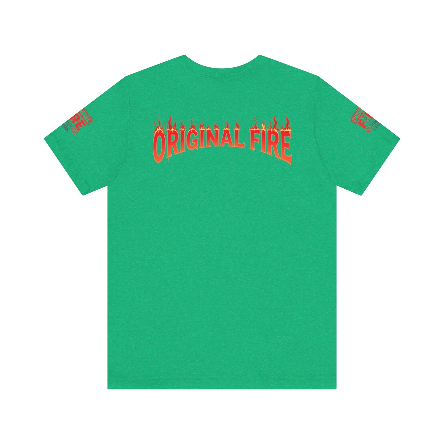 Men's Fire-Themed Graphic Tee, Original Fire Ignites Legends