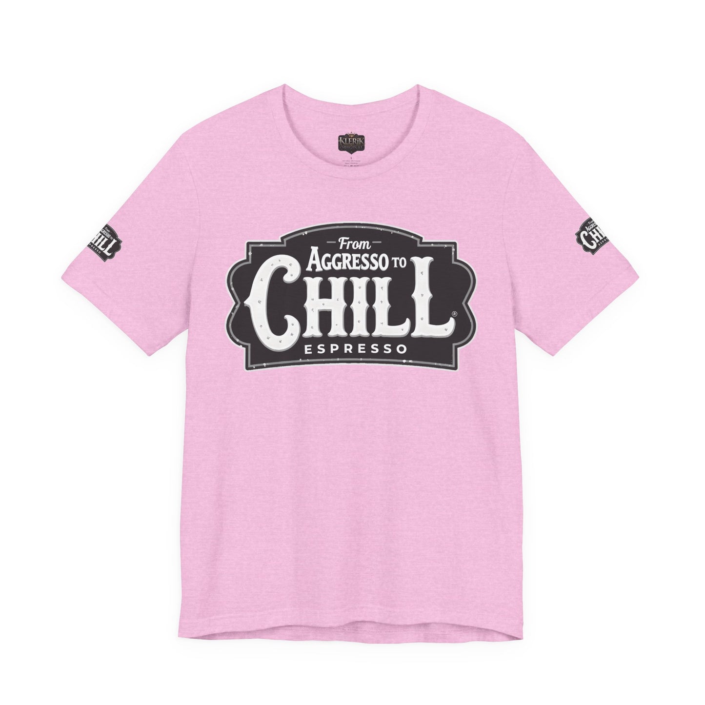 From Aggresso to Chill Espresso Unisex Tee, Relaxed Fit T-Shirt, Coffee Lover Gift, Casual Wear