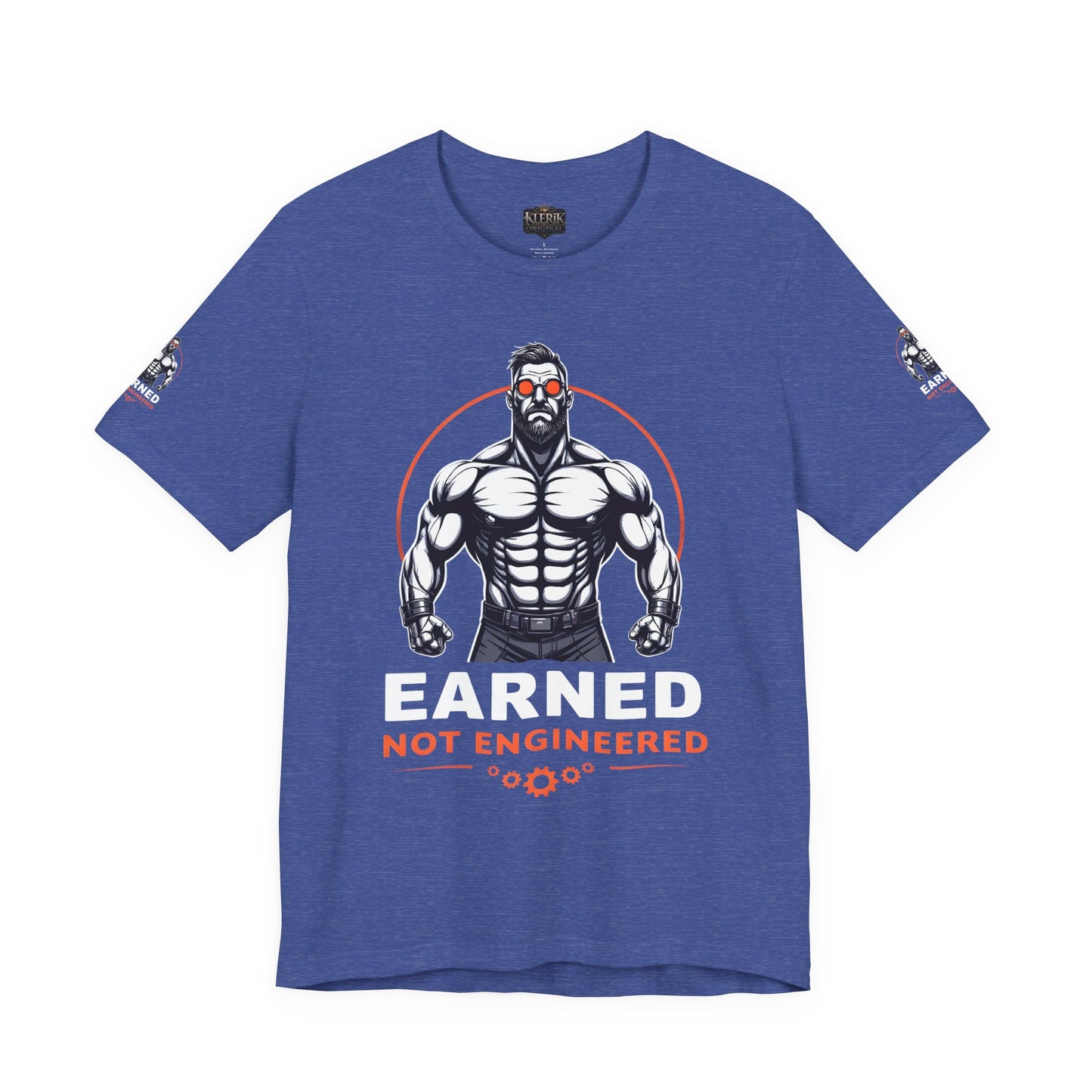EARNED NOT ENGINEERED -  Breathe Lift Repeat, Gym Shirt, Workout Apparel, Motivational T-Shirt, Fitness Gift, Casual Wear