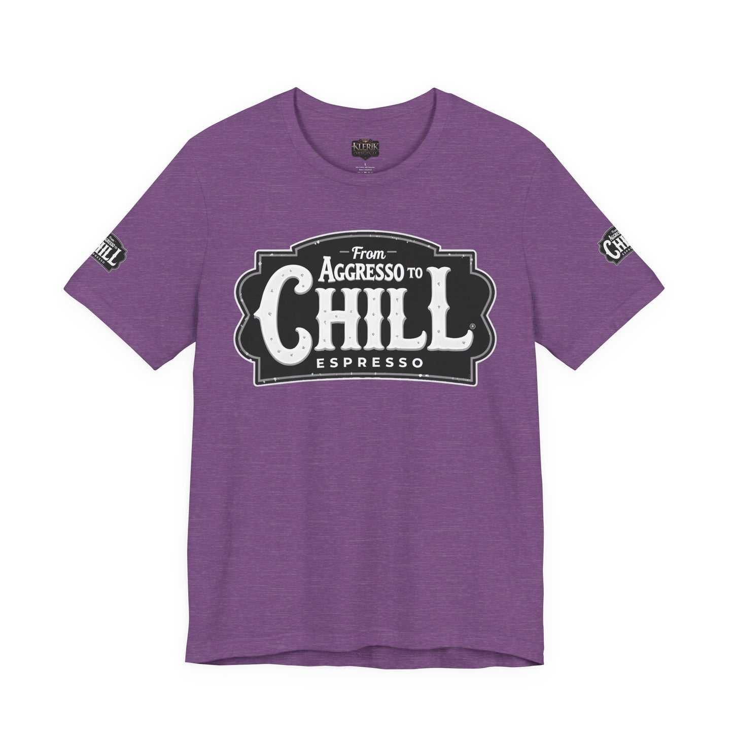 From Aggresso to Chill Espresso Unisex Tee, Relaxed Fit T-Shirt, Coffee Lover Gift, Casual Wear
