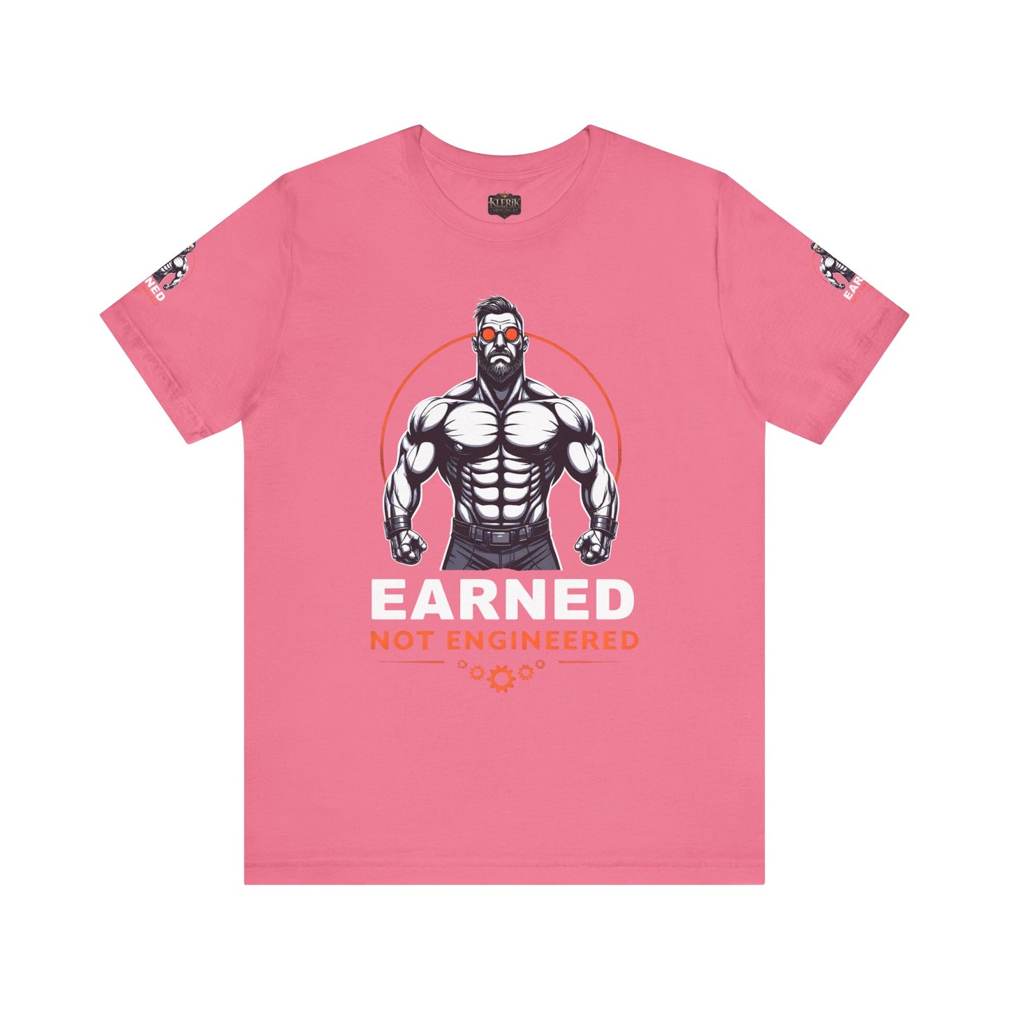 EARNED NOT ENGINEERED -  Breathe Lift Repeat, Gym Shirt, Workout Apparel, Motivational T-Shirt, Fitness Gift, Casual Wear