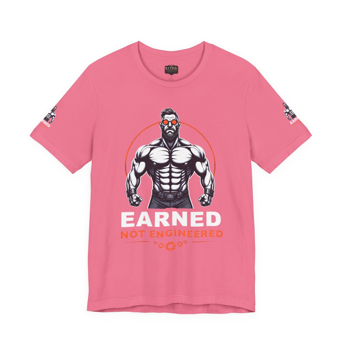 EARNED NOT ENGINEERED -  Breathe Lift Repeat, Gym Shirt, Workout Apparel, Motivational T-Shirt, Fitness Gift, Casual Wear