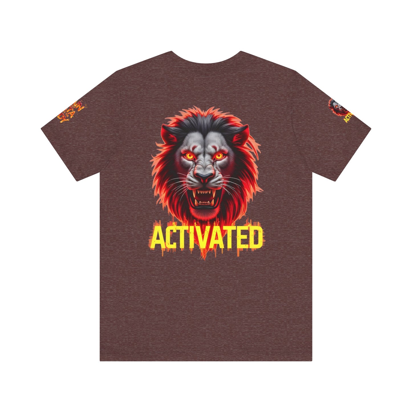 Fierce Lion Graphic Tee, Pain is Just Data Leaving the Body Shirt, Motivational Apparel, Unisex T-Shirt, Gift for Him/Her