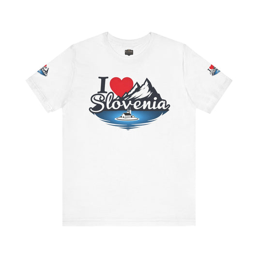 Slovenia Love Tee | Casual T-Shirt for Travel Lovers, Perfect Gift for Tourists, Souvenir Apparel, Vacation Outfit