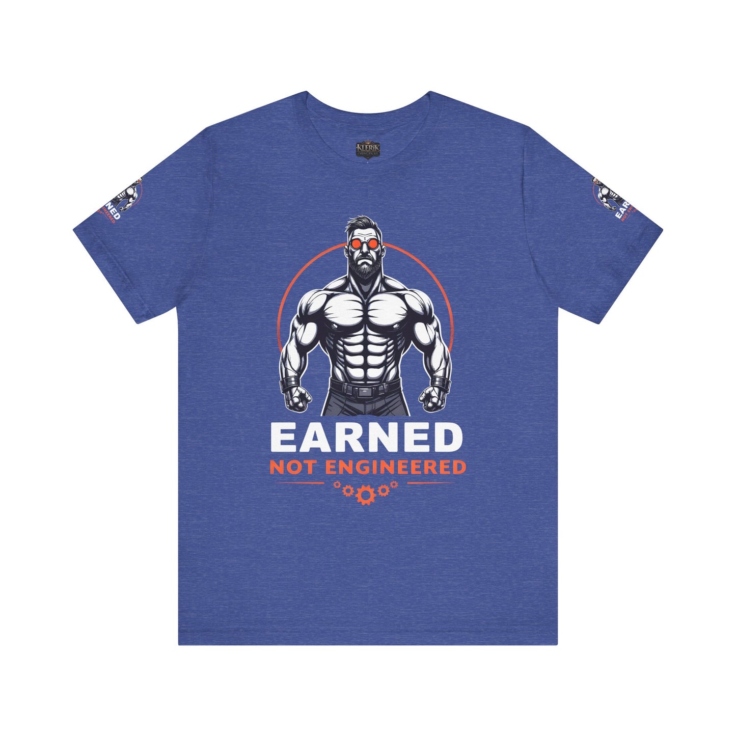 EARNED NOT ENGINEERED -  Breathe Lift Repeat, Gym Shirt, Workout Apparel, Motivational T-Shirt, Fitness Gift, Casual Wear