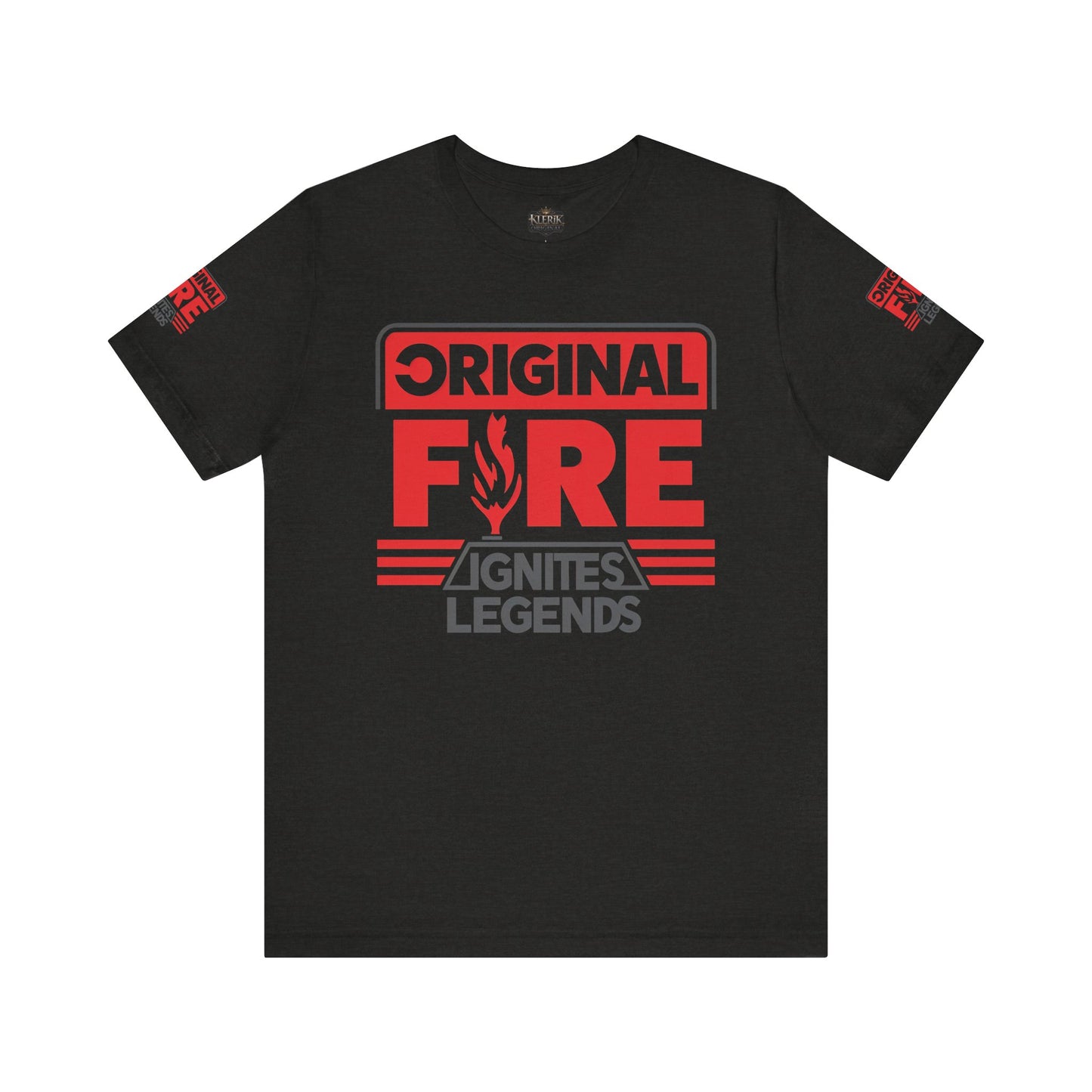 Men's Fire-Themed Graphic Tee, Original Fire Ignites Legends