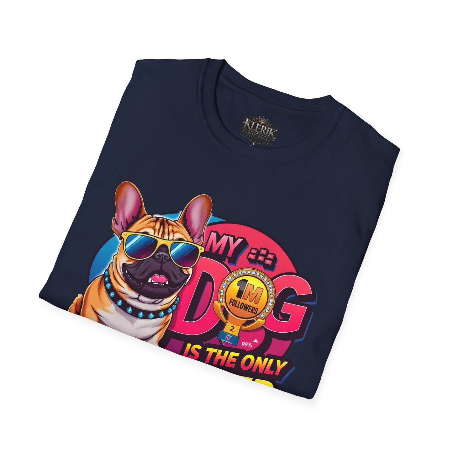 Funny Dog Influencer Unisex T-Shirt, Pet Lover Gift, Dog Mom Tee, Quirky Graphic Tee, Birthday Gift for Dog Owners