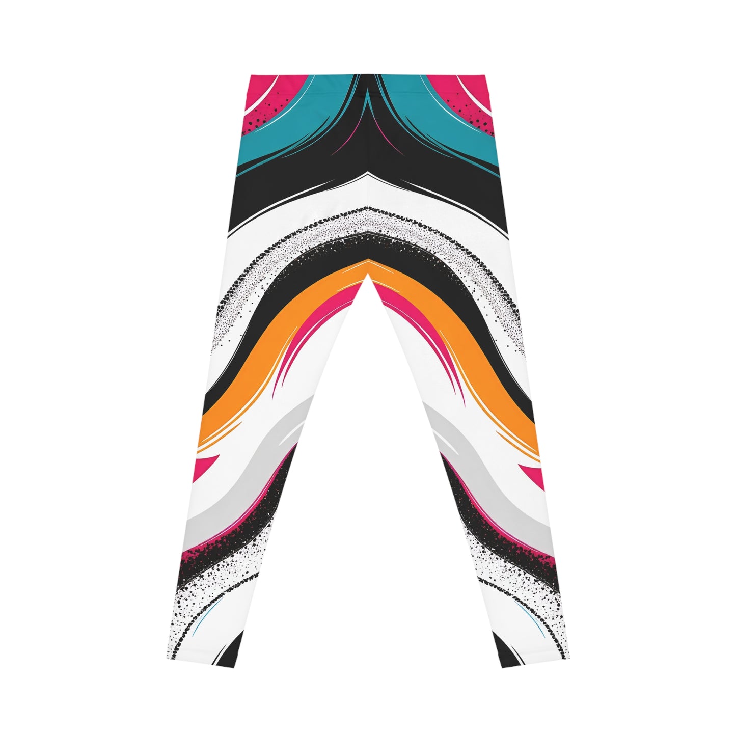 Colorful Abstract Women's Leggings, Trendy Activewear, Yoga Pants, Casual Street Style, Gift for Her