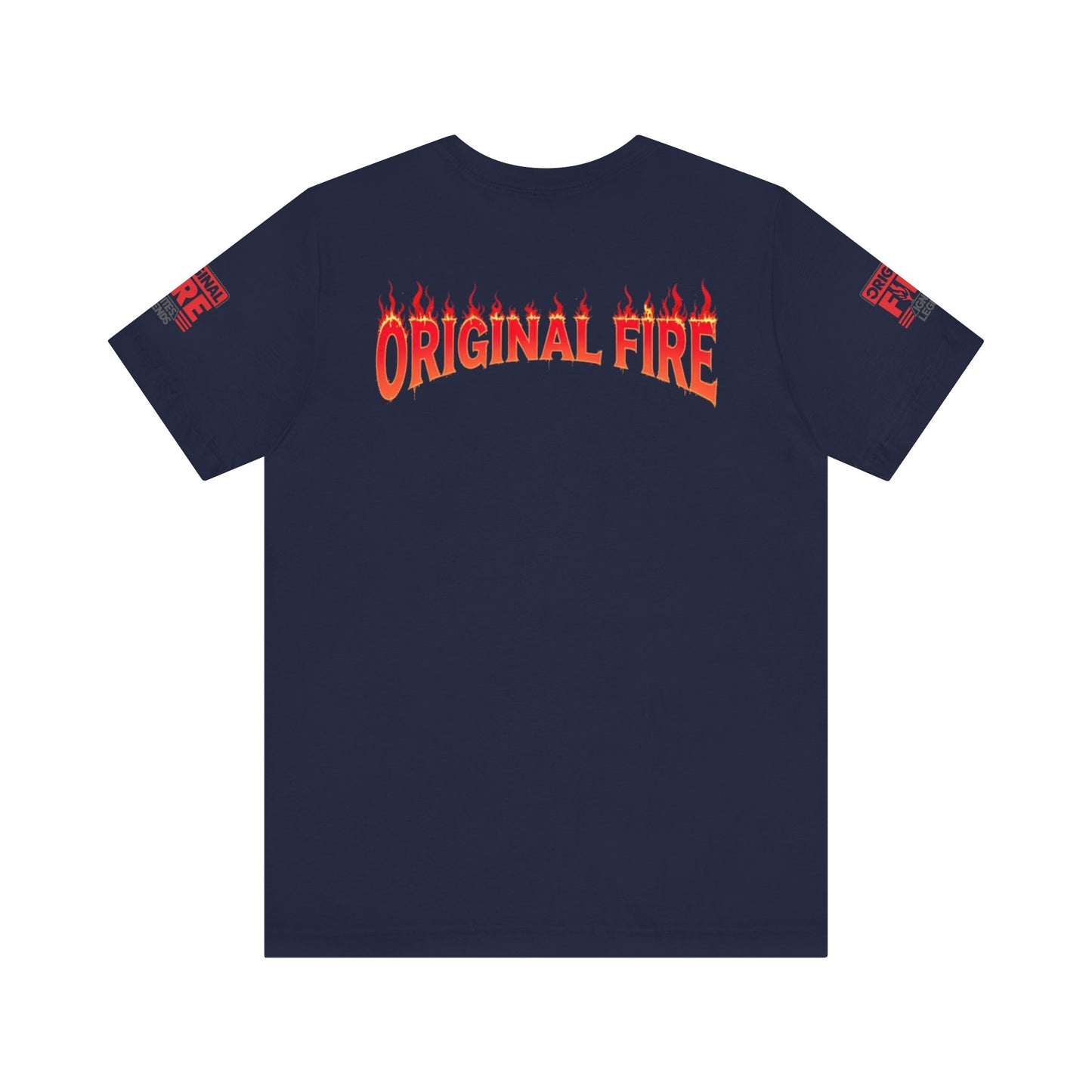 Men's Fire-Themed Graphic Tee, Original Fire Ignites Legends